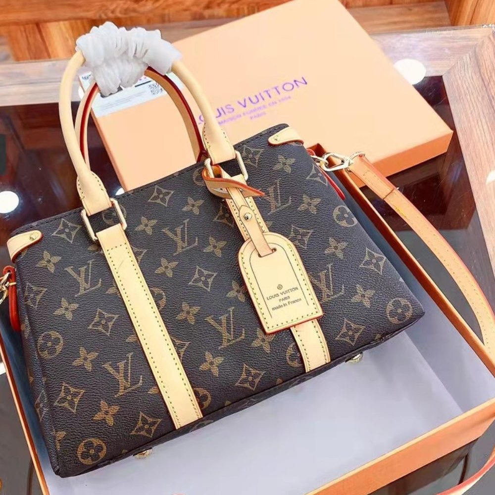 Louis Vuitton SouffIot Natural calfskin tote bag medium size for women